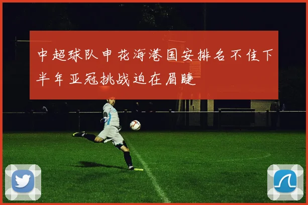 中超球队申花海港国安排名不佳下半年亚冠挑战迫在眉睫